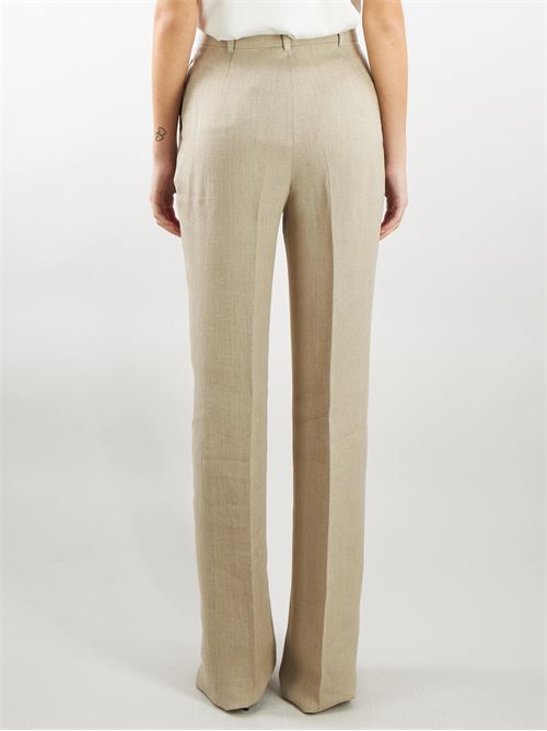 Délavé linen trousers Max Mara Studio MAX MARA STUDIO | Pants | ALCANO16